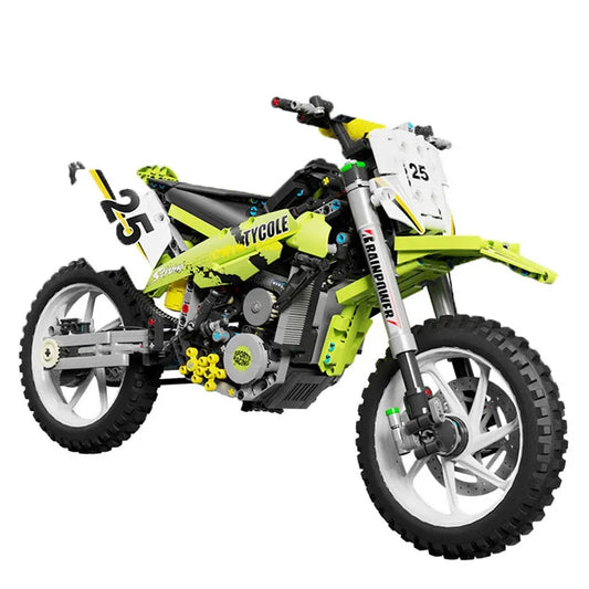 Tech MOC Off Road Motorcycle City Motocross Bricks Toy T4018