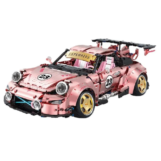 Tech MOC Porsche 911 RWB Supercar Bricks Toy T5036A