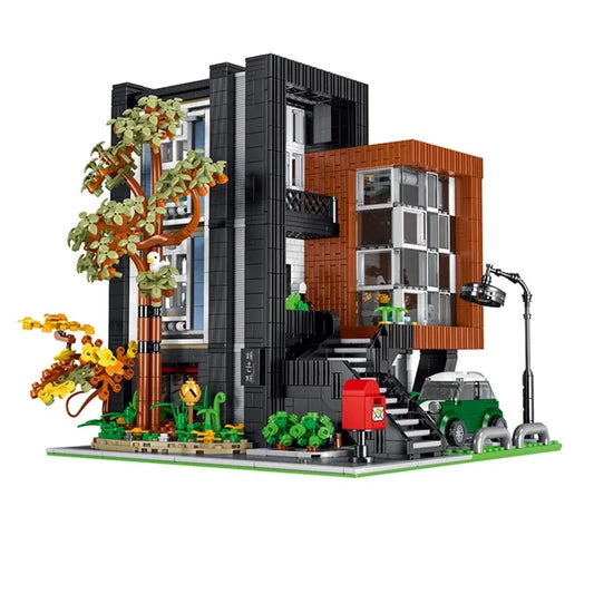 MOC City Street Experts Modern Korean Villa Bricks Toy EU