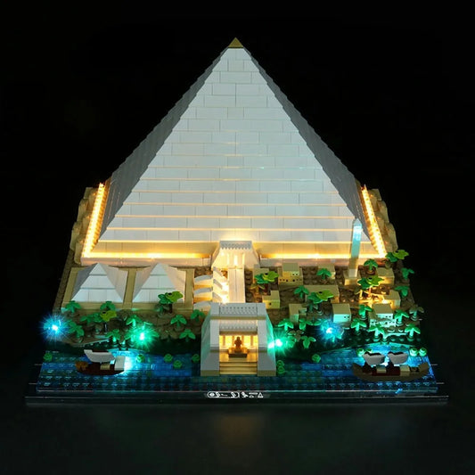 DIY LED Lights Kit For Ideas 21058 The Great Pyramid