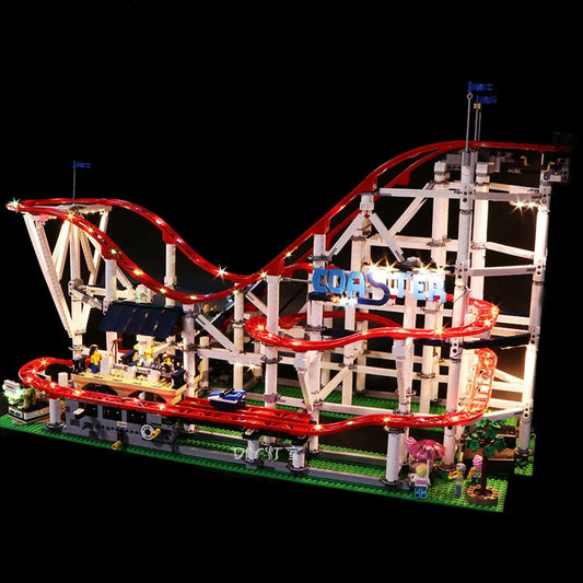 LED Light Kit For 10261 Roller Coaster Model