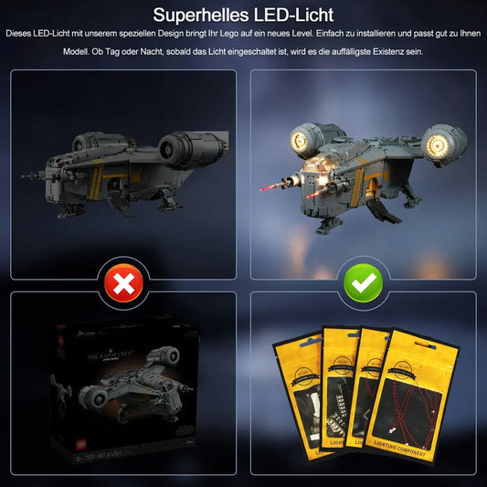 LED Light Set For Ideas 75331 The Razor Crest