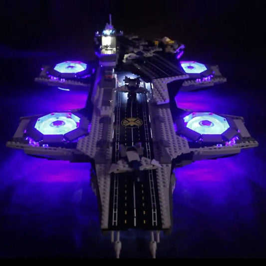 LED Lights For 76042 Super Heroes The Shield Helicarrier