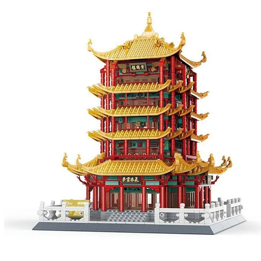 Architecture China Yellow Crane Tower Bricks Toys 6214