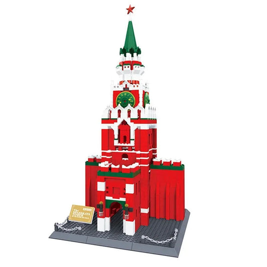 Architecture MOC The Russia Kremlin Palace Bricks Toys