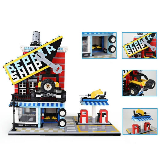 Creator Expert MOC Car Service Center Bricks Toy