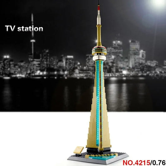 MOC Architecture Canada Toronto TV Tower Bricks Toy