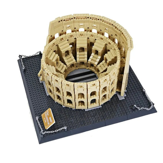 MOC Architecture Italy Rome Colosseum Bricks Toy