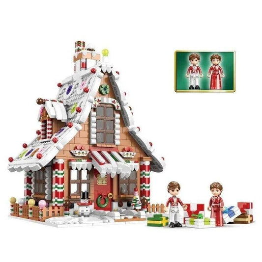 Christmas MOC Expert Gingerbread House Bricks Toys
