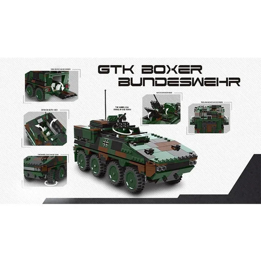 Military WW2 GTK Boxer Bundeswehr Infantry Vehicle Bricks Toys