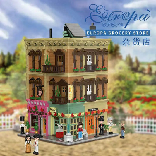 MOC Creator Experts Europa City Grocery Store Bricks Toys