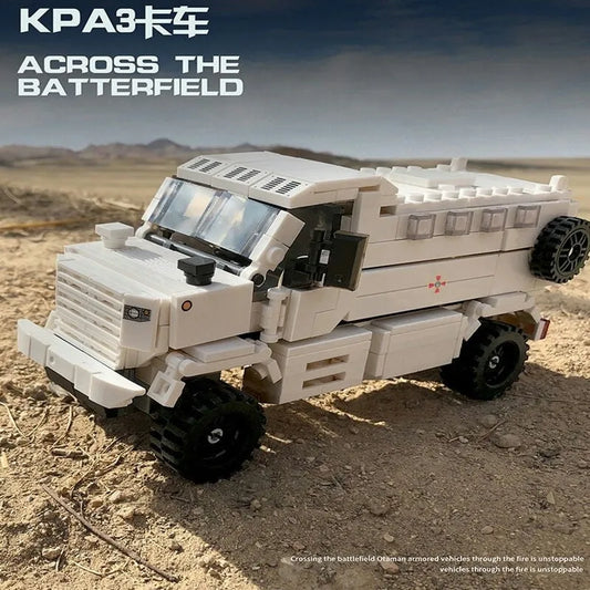 MOC Military Armored Off-Road KPA3 Truck Bricks Kids Toys