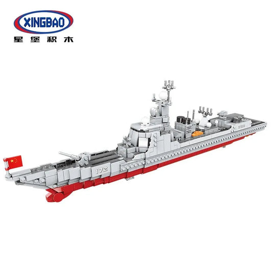MOC Military Guided Missiles Destroyer Warship Bricks Toys
