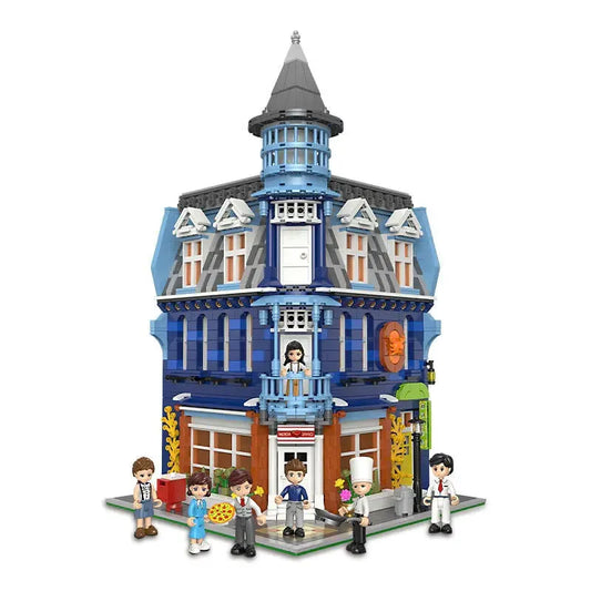 MOC Street City Expert Europa Dining Room Bricks Toys