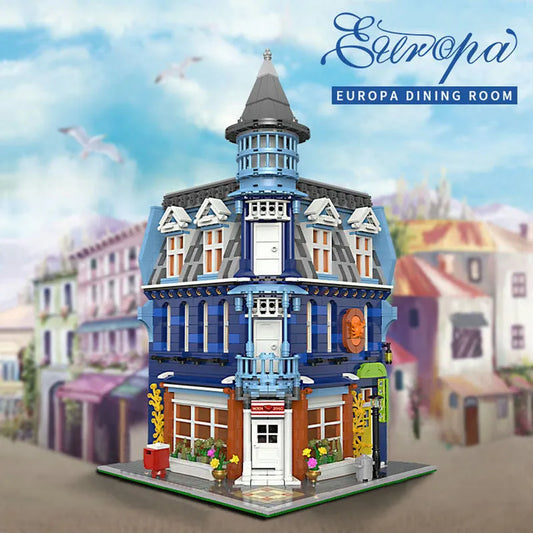 MOC Street City Expert Europa Dining Room Bricks Toys