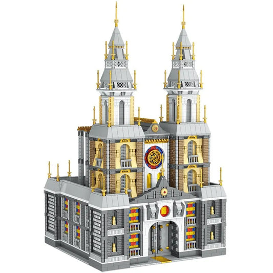 Expert MOC Beijing New City Church MINI Bricks Toys