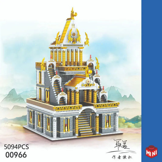 Expert MOC The Century Altar Temple MINI Bricks Toy