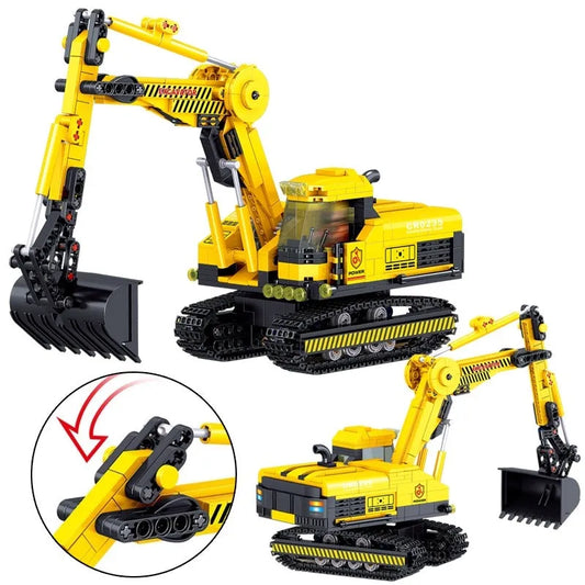 MOC City Mini Crawler Excavator Bricks Toys 0235