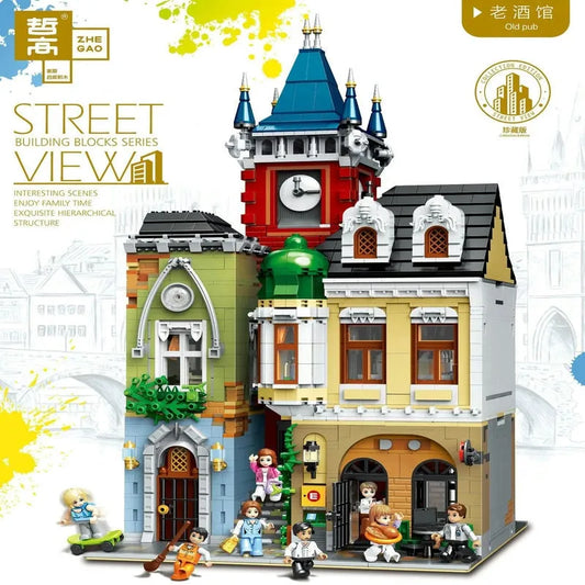 MOC Creator Expert City Old Town Pub Bricks Toy 0924