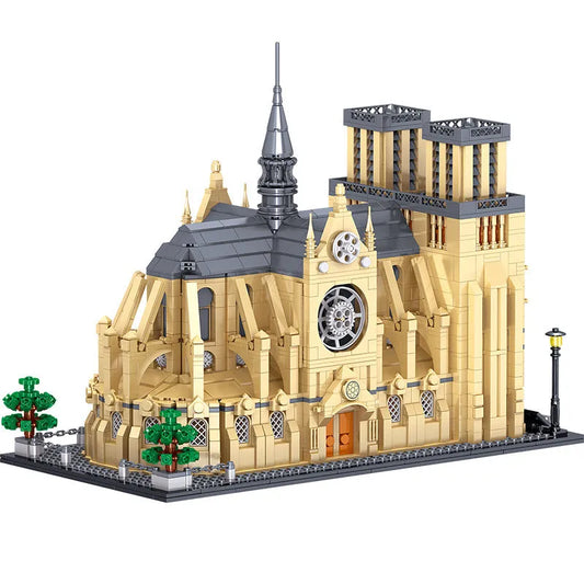 MOC Creator Expert Notre Dame Paris Cathedral Bricks Toy 0964
