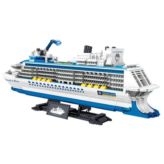 MOC Ideas Cruise Liner Ship Ocean Boat MINI Bricks Toys