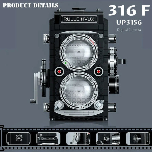 MOC Ideas Vintage Digital Retro Camera Bricks Toy 00847