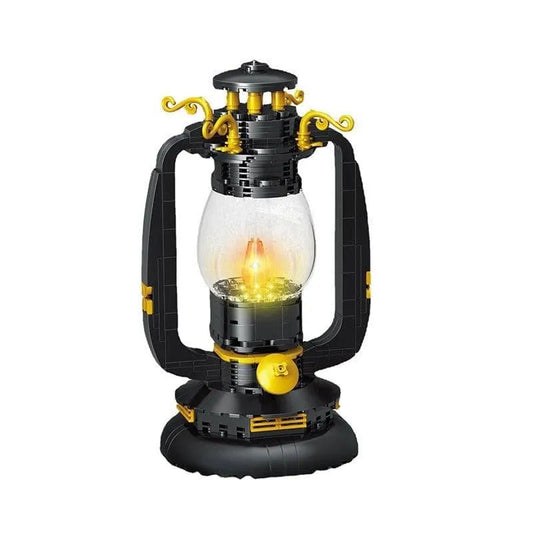 MOC Retro Classic Kerosene Lamp MINI Bricks Model Toys