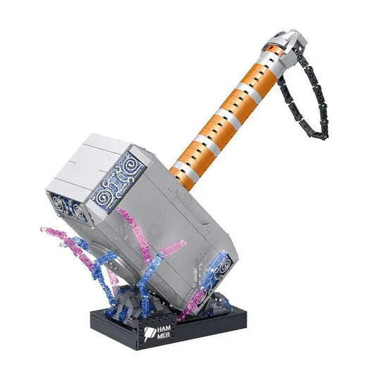 MOC Super Hero Marvel Thor Hammer MINI Bricks Toy
